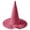 O9-Hot Pink, variant on Textilo Halloween Tall Witch Hat Decorative Magic Hat with Wide Brim Halloween Cosplay Party Home Decor Photo Prop