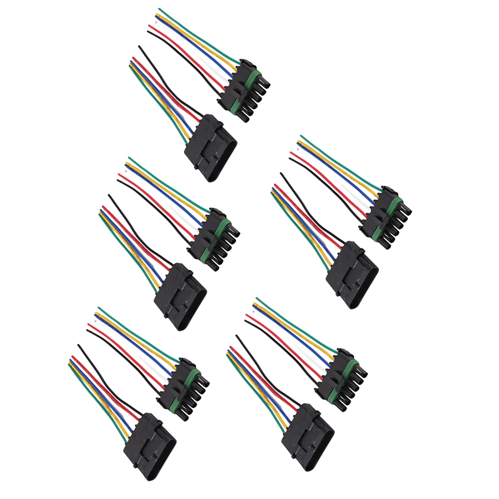 Universal Waterproof Wire Connectors 6 Pair, 16-14AWG, Durable, Tin Plated Terminals