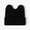 Black, variant on Baseball Caps Cute Rabbit Ears Woolen Hat Solid Warm Outdoor Knitted Hat for Women Girls Black