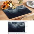 thumbnail image 6 of Navy Blue Abstract Art Placemats Set of 8 Modern Waves Art Place Mats Indoor Wipeable Table Mats Washable Cloth Dining Table Placemats for Kitchen Holiday Party Home Decor 13x19 Inch, 6 of 9