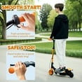 thumbnail image 4 of Soozier Trottinette Électrique Pliable avec Siège pour Enfants de 6 à 14 Ans, Orange, 4 of 10