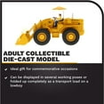 thumbnail image 3 of CAT Caterpillar 966A Wheel Loader Yellow with Operator "Vintage Series" 1/50 Diecast Model by Diecast Masters, 3 of 9
