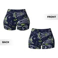 thumbnail image 5 of Kdxio Hand Drawn Rockets Print Workout Shorts for Women Seamless Soft Smooth Gym Yoga Scrunch Active Shorts, 5 of 9