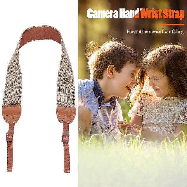 Correa De La Camara Correa de hombro universal para cámara de cuero de algodón para cámaras DSLR (marrón)