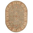 thumbnail image 2 of Safavieh Heritage Cheshunt Oriental Wool Area Rug, Green/Gold, 7'6" x 9'6" Oval, 2 of 12
