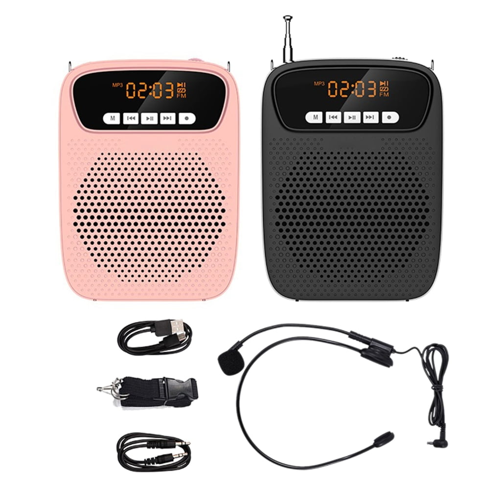 Voice Amplifier With Microphone Headset Voice Amplifier 2200mAh Rechargeable