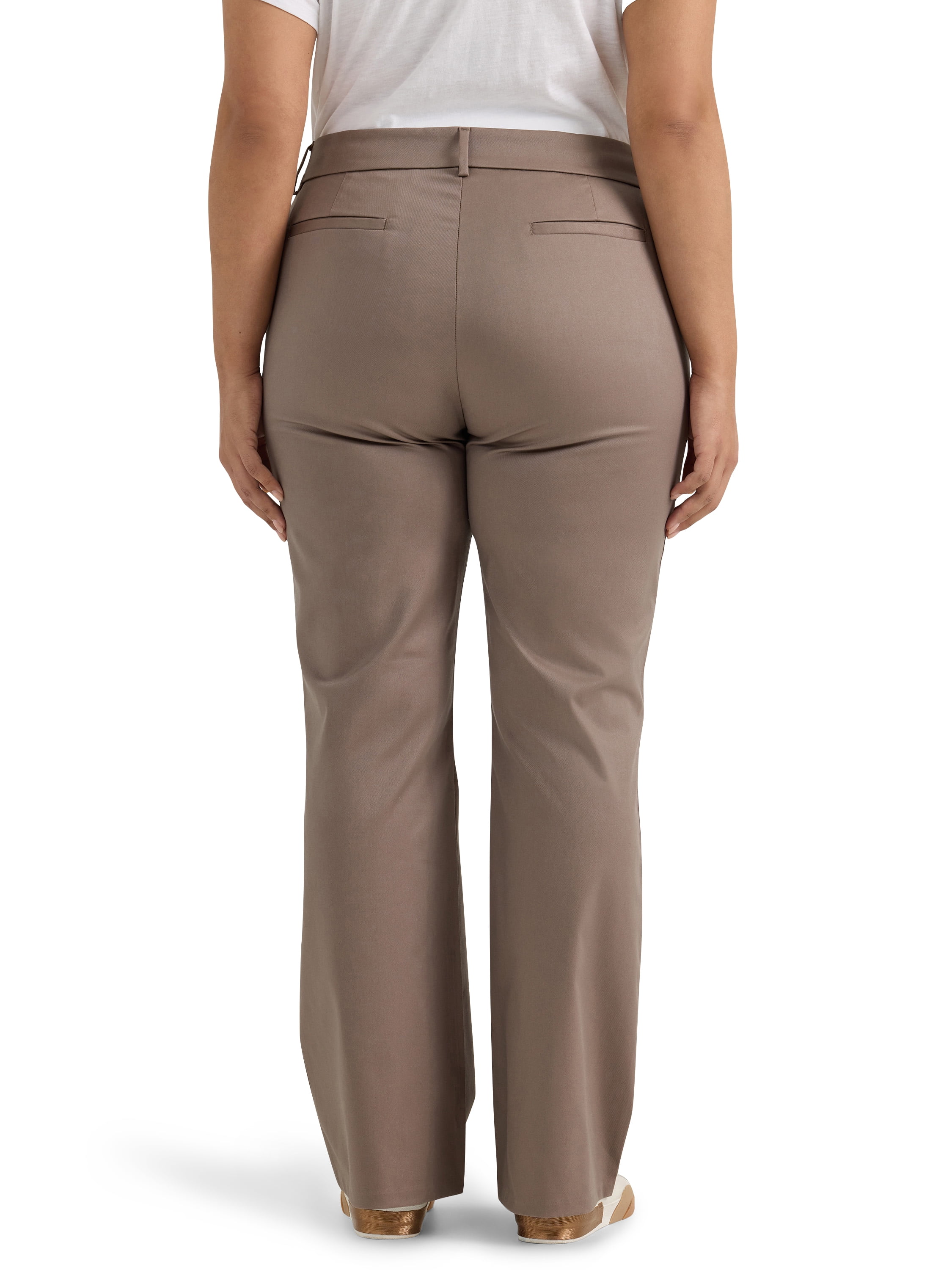 Lee® Women's Plus Mid Rise Wrinkle Free Bootcut Pant