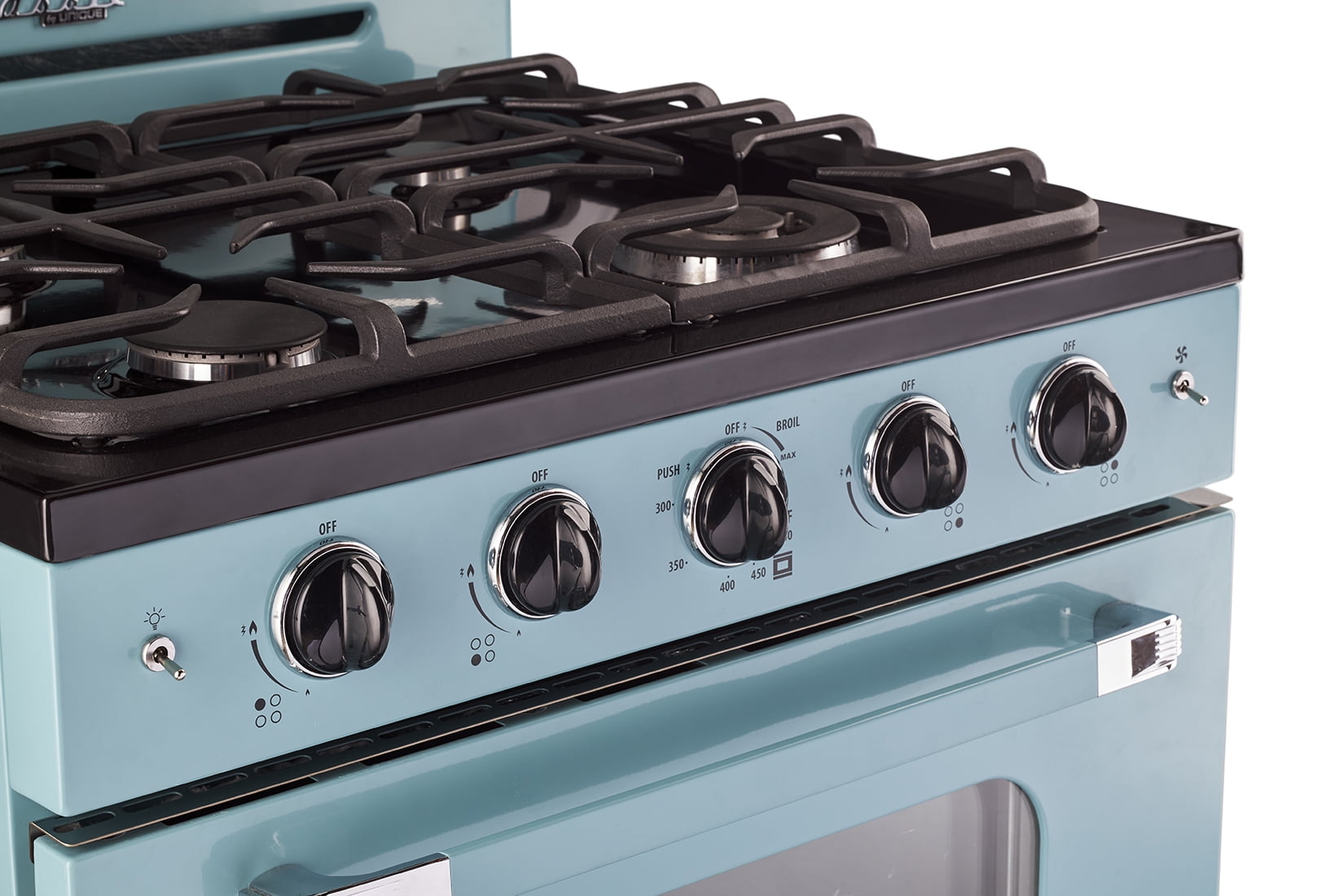 Unique Classic Retro 30" 3.9 cu/ft Freestanding Gas Range with Convection Oven and Sealed Burners