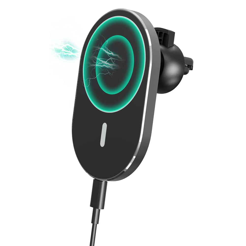 Magnetic Wireless Car Charger, 15W Fast Charging Car Phone Holder