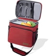 thumbnail image 1 of TuErcao Insulated Cooler Bag 6/24 Can Collapsible Leakproof Soft Sided Cooler for Car, Portable Foldable Small Ice Chest for Beach Camping Picnic Travel, 5/15qt Lunch Box for Men Work, 1 of 7