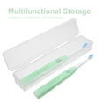 thumbnail image 3 of OULII 2pcs Portable Toothbrush Container Case Transparent Plastic Waterproof Holder for Daily Use, 3 of 8