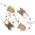 thumbnail image 4 of Wooden Sleds And Mittens Garland, 4 of 4