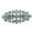 Aqua, variant on Faship Gorgeous Clear Crystal Floral Hair Barrette Clip