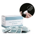 thumbnail image 1 of 100Pcs / Box Glasses Cleaner Cloth Disposable Degreasing Paper Pre-Moistened Lens Cleaning Wipes for Glass, 1 of 10