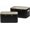 Carbon Black, variant on Storage Baskets for Organizing, 2 Pack, Luxury Vegan Leather Storage Cube Boxes for Closet Shelf Cabinet Bookcase, Navy Blue