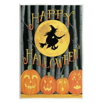 Happy Halloween Forest Witch Holiday Graphic Art Unframed Art Print Wall Art