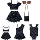 thumbnail image 2 of 2023 miércoles Addams traje de baño niños dos piezas miércoles traje de baño para niñas bebés verano niños trajes de baño 2-10 años 2T (Tag100) Gao Jinjia LED, 2 of 2