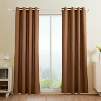 VEVOR Natural Linen Curtains, 52 x 84 inch 2 Panels Set, Grommet Light Filtering Thick Flax Textured Linen Drapes, Privacy Burlap for Living Room, Bedroom, Farmhouse, Sunroom, Office Window Curtain