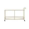 thumbnail image 3 of ACME Kenda Rectangular Glass Top Serving Cart in Gold Glass and Mirrored, 3 of 3