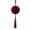 D, variant on Wine Red Flocked Christmas Ornaments 8 cm, Embossed Velvet Flat Disc Hanging Balls with Tassels for Xmas Tree, Home, Holiday, Party and Wedding Decor Accent