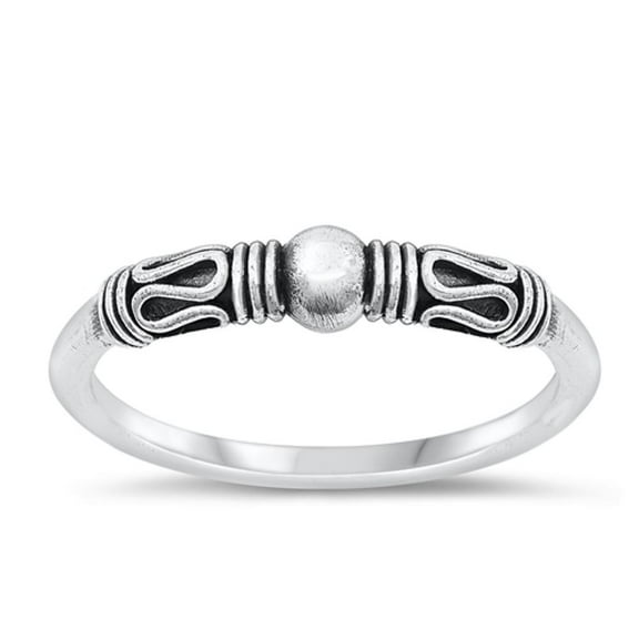 Promise Oxidized Ring .925 Sterling Silver Band 925 Jewelry Female Male Unisex Size 7