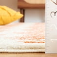 thumbnail image 5 of SAFAVIEH Tulum Lancaster Geometric Striped Area Rug, Ivory/Rust, 6'7" x 6'7" Square, 5 of 8