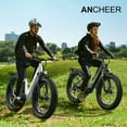 thumbnail image 3 of ANCHEER Electric Bike for Adults, 1000W Peak Ebike, 28MPH 60Miles Electric Mountain Bike, 26" Fat Tire Electric Bicycle with 48V 15AH Battery, Rear Rack, Lockable Suspension Fork,7 Speed, UL2849, 3 of 12