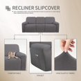 thumbnail image 2 of Easy-Going Stretch Recliner Sofa Slipcover for 3 Cushion Couch with Pocket, Couch Covers for Pets, Light Gray (Sofa not included), 2 of 7