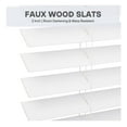 thumbnail image 4 of Cordless, 2 Inch Faux Wood Blind, 70.5" Wide x 60" Long, Window Blinds, Blinds & Shades, Blinds for Indoor Windows, Smooth, Bright White - 70.5" x 60",Bright White, 4 of 7