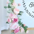 thumbnail image 3 of Letrero de agua de marca de bienvenida, letrero decorativo de escena de boda con flor de esquina - champán caramelo - 1, 3 of 13