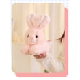 thumbnail image 4 of 9" Pink Rabbit Plush Doll Cute Animal Toy Children Girls Boys Birthday Gift Decorative Bracelet, 4 of 4