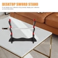 thumbnail image 2 of Swords Rack 3-layer Wooden Swords Stand Swords Display Stand Home Swords Holder, 2 of 9