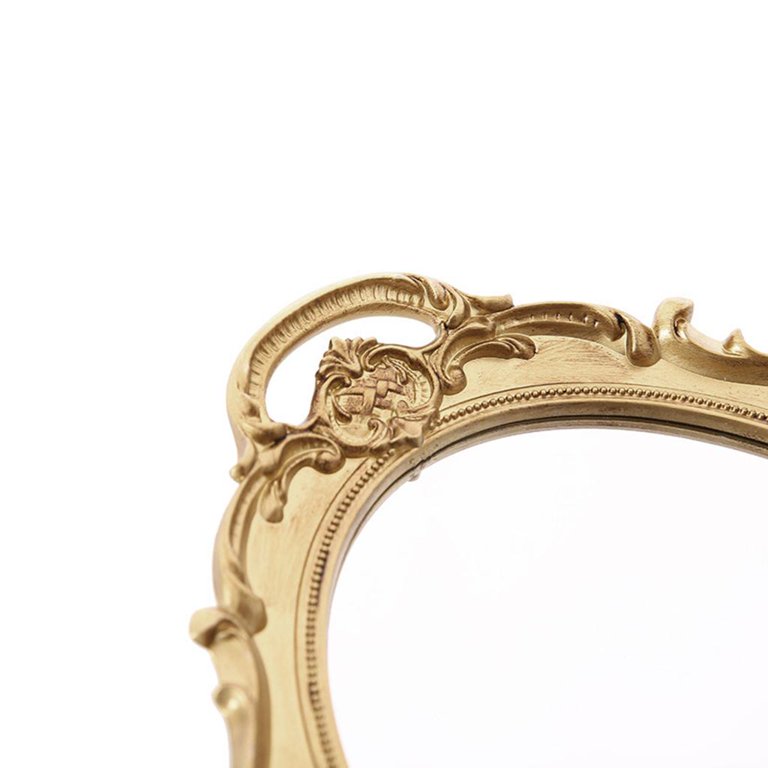 Zxpjkyu Mirrored Vanity Tray, Vintage Mirror Decorative with