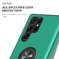 thumbnail image 5 of Dteck Case for Samsung Galaxy S22 Ultra Shockproof Magnetic Ring Holder Stand Slim Hard PC Phone Back Cover S22ultra,Darkgreen, 5 of 7