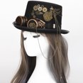 thumbnail image 4 of Sombrero Steampunk con engranaje Sunnimix negro 58cm-59cm, 4 of 7