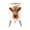 Color 3, variant on Small Trash Can with Lid Highland Cow Baby Brown Peeping Highland Cattle Cute Funny 1.8 Gallon Dog Proof Trash Can Round Garbage Can Waste Bin Wastebasket for Bathroom Bedroom Living Room