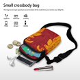 thumbnail image 7 of HELLHERO Butterfly Musical note Shoulder Bag 2 Layers Polyester Unisex 4.33x1.97x7.09 for Outdoor Holiday Travel, 7 of 7