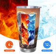 thumbnail image 5 of KLL Sunset Calf Flower Field Print 40oz Stainless Steel Insulated Car Cup with Spillproof Lid - Keep Your Drink Hot or Cold on the Go-Without Straw, 5 of 8