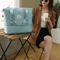 thumbnail image 7 of Leodye 1PCS Expandable Large Capacity Gym Duffle Bag - Unisex Sports & Weekend Travel Tote -16.14×8.26×11.02In, 7 of 7