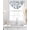 Blue, variant on Light Blue Botanical Sheer Waterfall Valance Curtains for Window, Pastoral Elegant Spring Floral Rod Pocket Sheer Topper Swag Curtains for Living Room, Kitchen 38.5"W x 47.2"L, 1 Panel