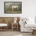 thumbnail image 3 of Stupell Industries Rustic Lodge Grey Horse And Ducks In Landscape Black Floating Frame Canvas Art, 31 x 21, by Tina LeCour, 3 of 8