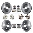 thumbnail image 1 of Transit Auto Front Rear Hub Bearings Assembly Disc Brake Rotors and Semi-Metallic Pads Kit (10Pc) for Car Toyota RAV4 with 3rd Row Seating - Left Right Side (Driver Passenger) KBB-108925, 1 of 11