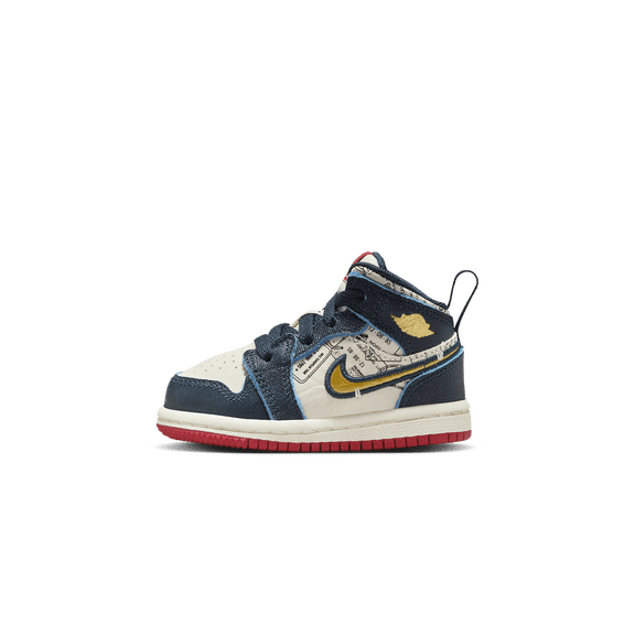 JORDAN TODDLER Air Jordan 1 Mid SE TD "Take Flight" FN1351 400 from Stadium Goods