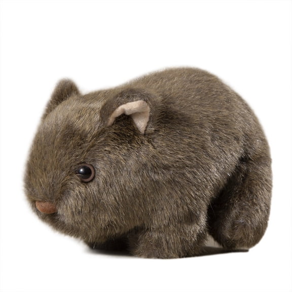 ToyKingdee Realistic Wombat Stuffed Animal, Lifelike Plush Toy for Kids, Adorable Companion for Playtime and Home Decor