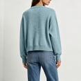 thumbnail image 4 of CHGBMOK Cropped Knit Sweater for Women Crew Neck Long Sleeve Drop Shoulder Pullover Relaxed Fit Casual Tops, 4 of 7