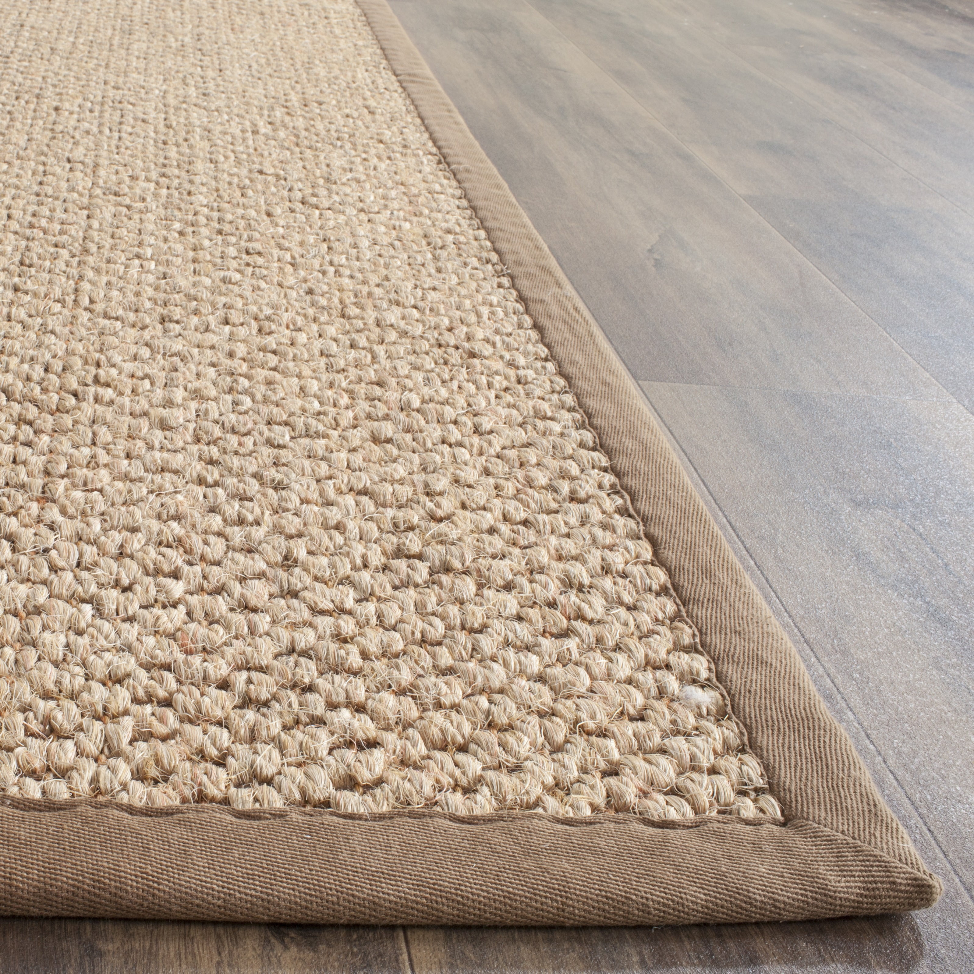 Safavieh Natural Fiber Charlene Bordered Runner Rug, Natural, 2'6" x 12'
