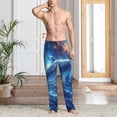 thumbnail image 2 of Gaeub Beautiful Ocean Dolphin Print Mens Pajama Pants,Lounge Pants With Pockets And Drawstring-Medium, 2 of 6