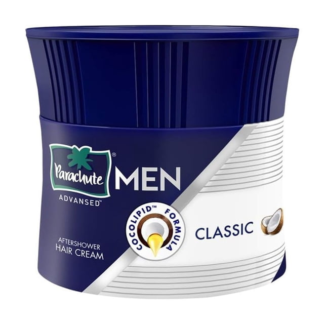 Crema para el cabello Parachute Advansed para hombres |Crema para el cabello después de la ducha |Bondad del coco| Hidrata y fortalece el cabello | Para cabello suave y liso | No pegajoso | 3.3 onzas