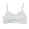 thumbnail image 2 of JAKANYQ Female Bra V Neck Sports Bras For Thin Straps Padded Yoga Basic Wireless Bra Camisole Simple Charm, 2 of 6