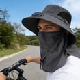 thumbnail image 4 of YiJuHui Solar Powered Fan Hat for Men, Rechargeable 360° Cooling Hat with USB Type-C, Wide Brim Sun Hat for Outdoor Fishing Hiking Camping Beach Gardening, 4 of 6